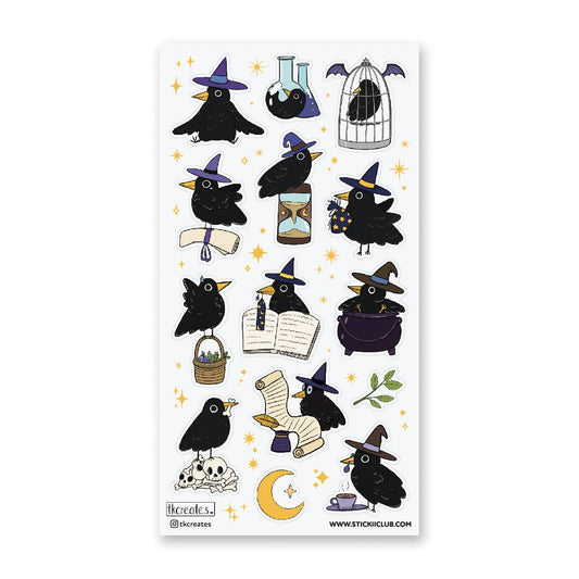 Charming Crows Sticker Sheet