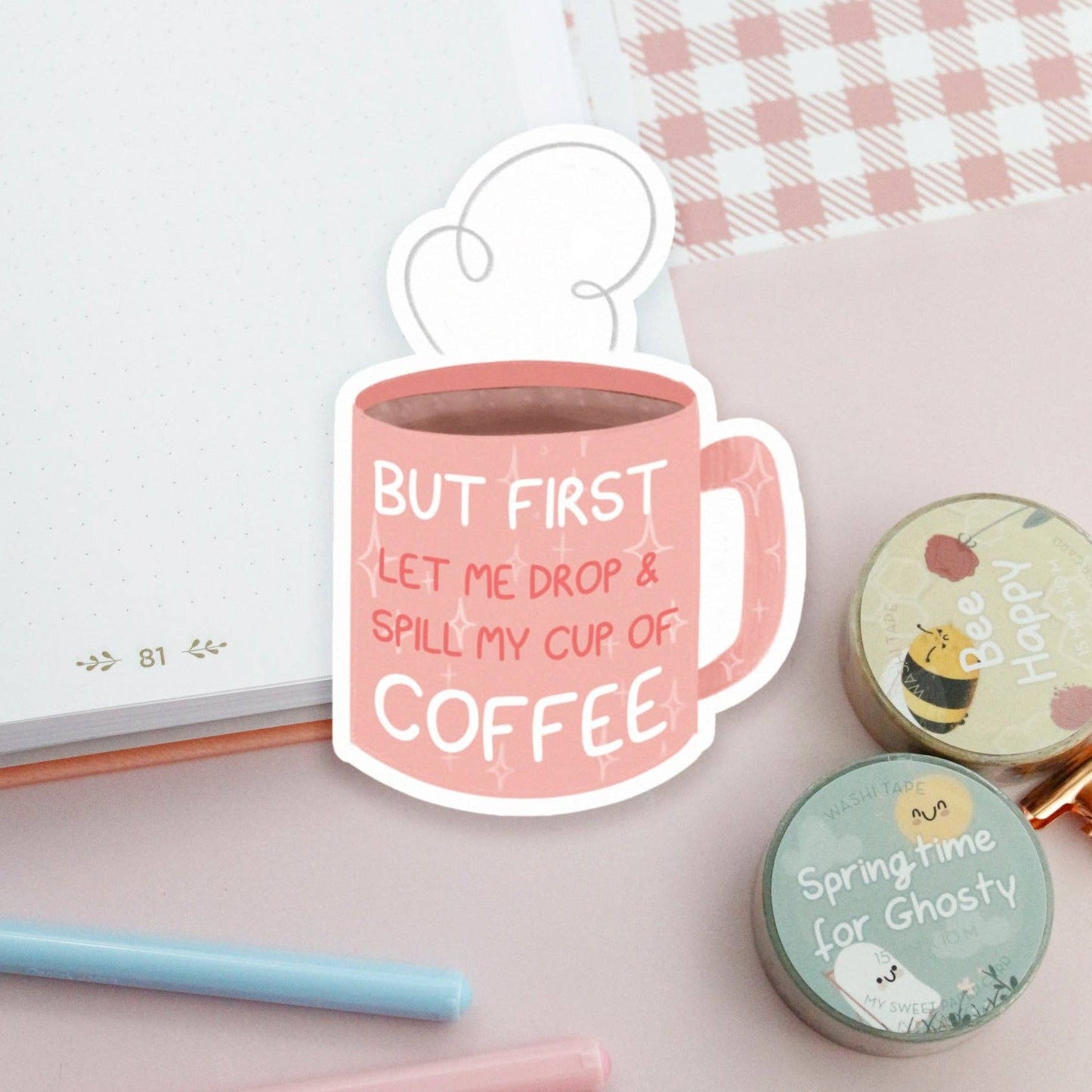 But first coffee stickers - Cup of coffee stickers