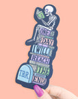 TBR Skeleton Bookmark