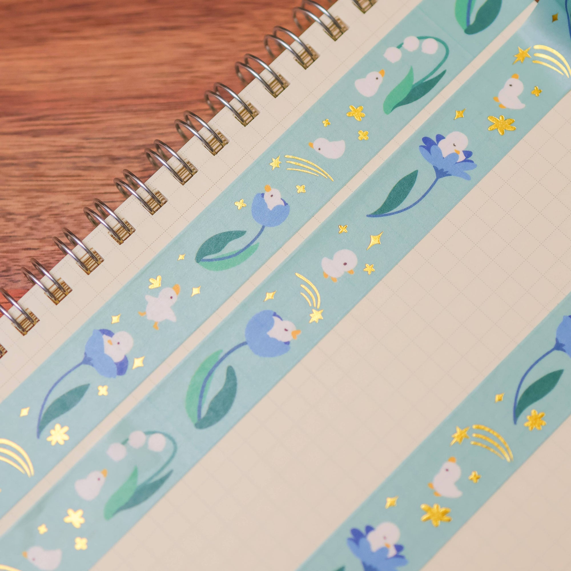 Flower Duck Foil Washi Tape