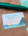 Ducks in Koi Pond Paper Roll Labels