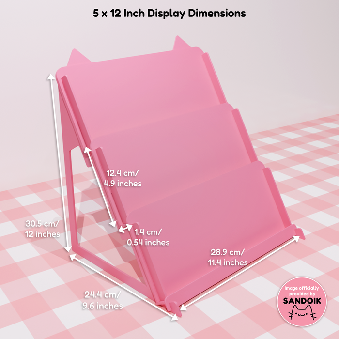 5" Sticker Display Stand (12" wide)