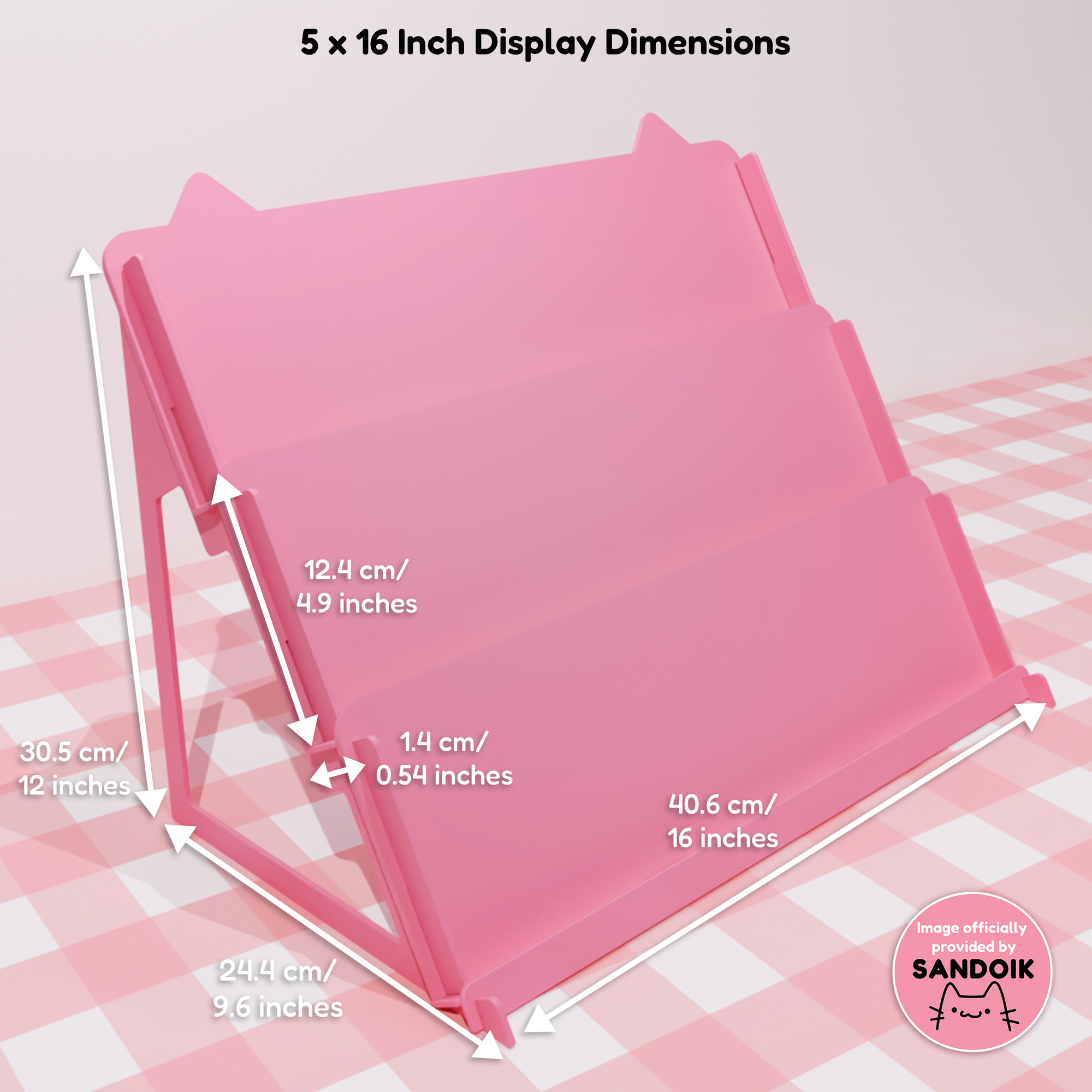 5" Sticker Display Stand (16" wide)