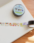 Brush, Pens, and Cats PET Tape