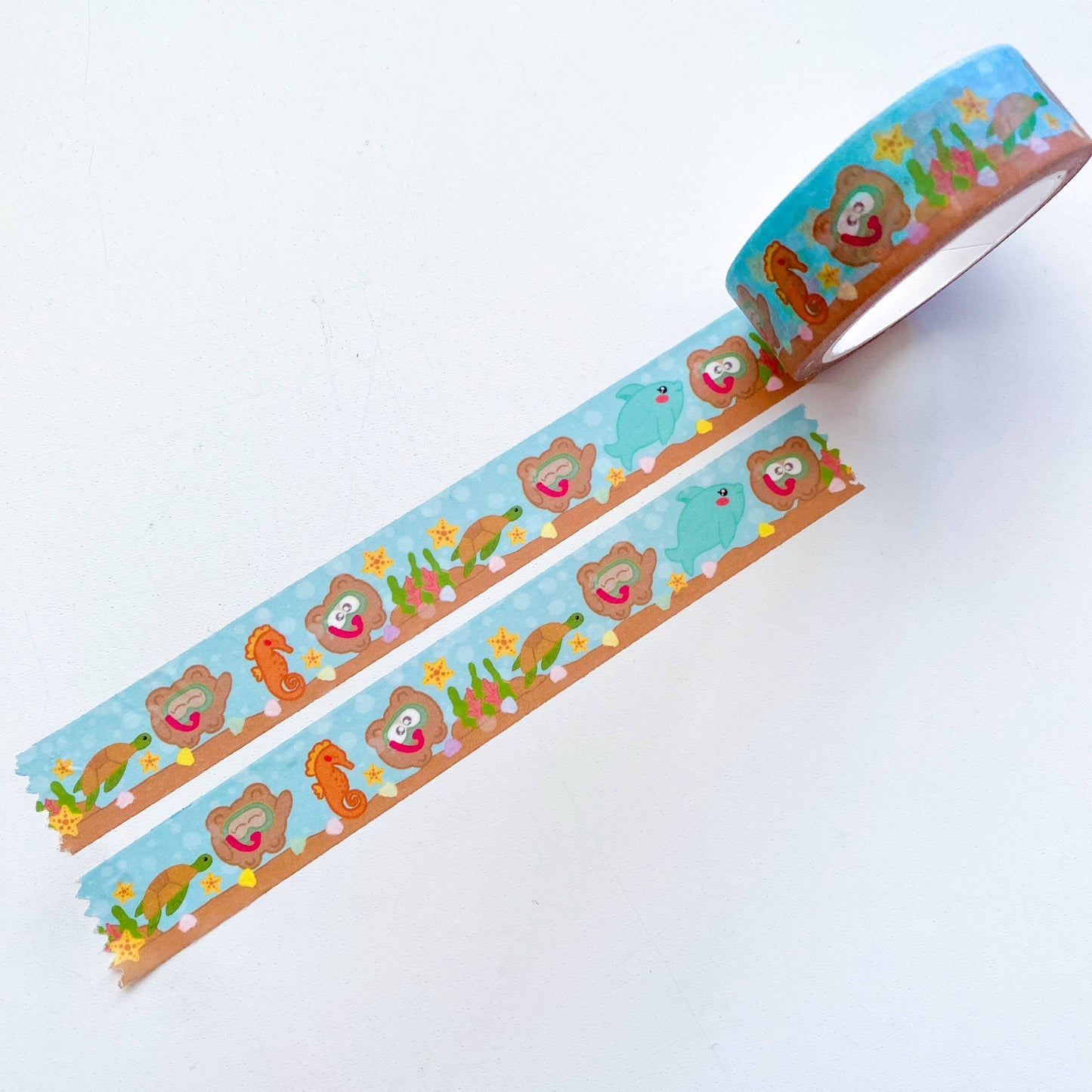 Cute Bear Pochi Under the Sea Summer Edition Washi Tape