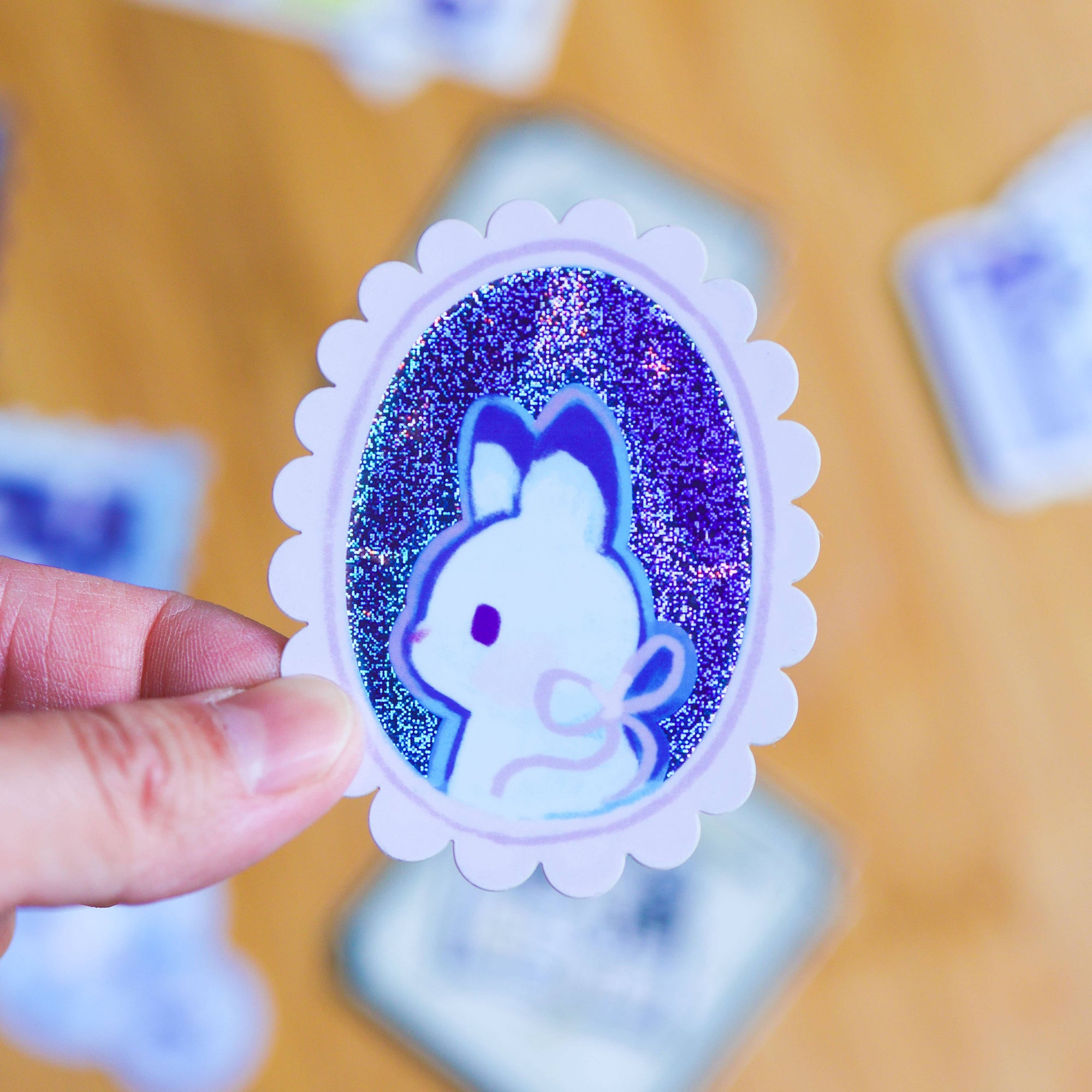 Portrait of a Rabbit vinyl sticker