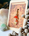 Mushroom Enamel Charm