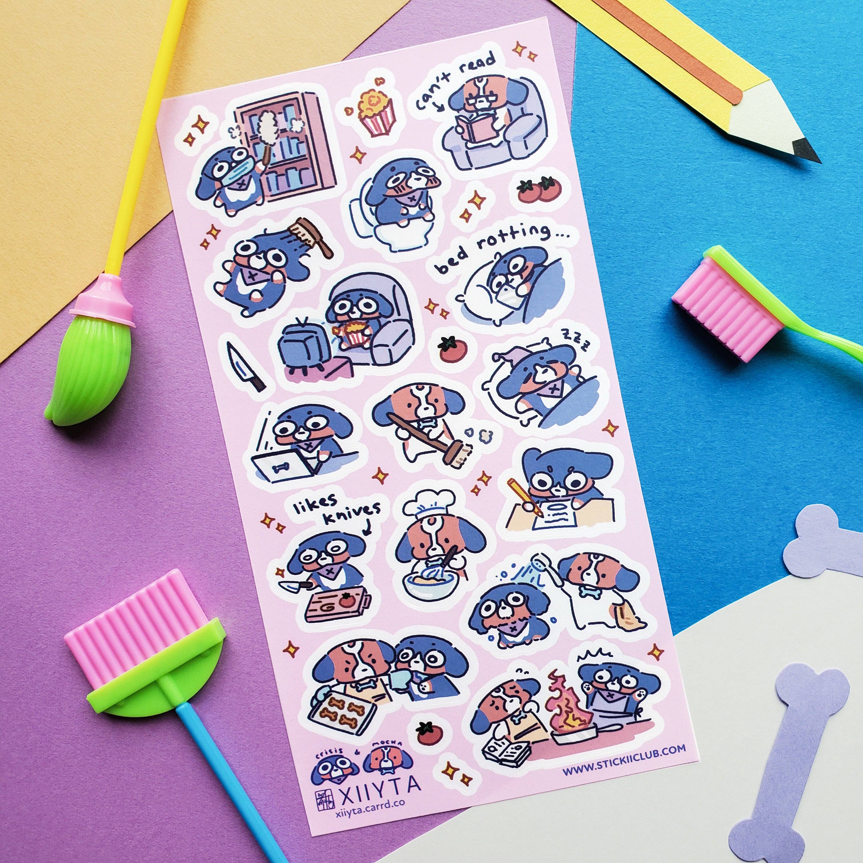 Crisis & Mocha Sticker Sheet – Suteki Stickers