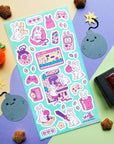 Bunny Gamers Sticker Sheet
