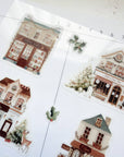 Christmas Village Washi Sticker Sheet