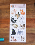 Neighborhood Cats Washi Sticker Sheet