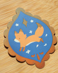 Foxy Pendant Holographic Vinyl Sticker