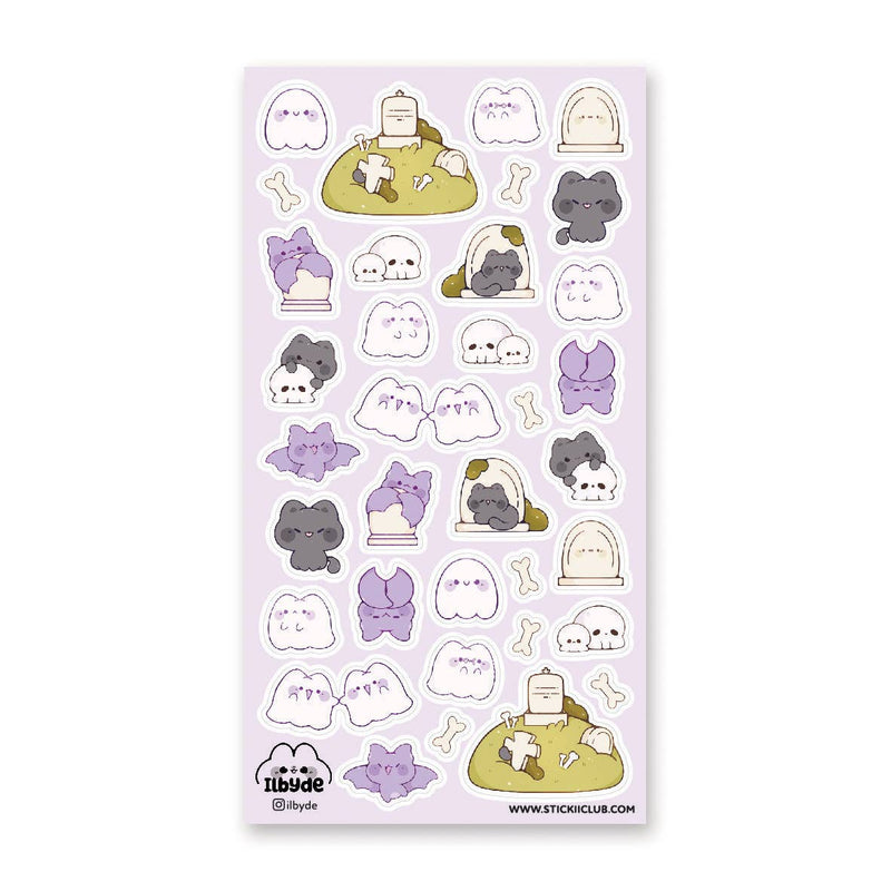 Spookii Cats & Bats Sticker Sheet