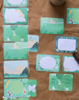 Ducks in Koi Pond Paper Roll Labels