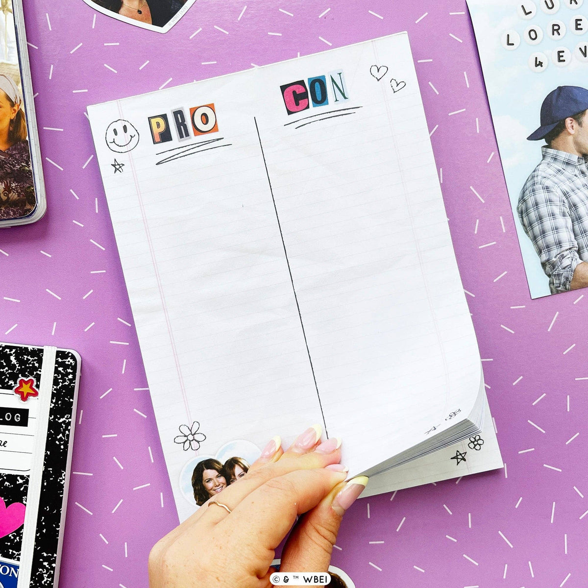 Gilmore Girls Rory's Pro &amp; Con Notepad