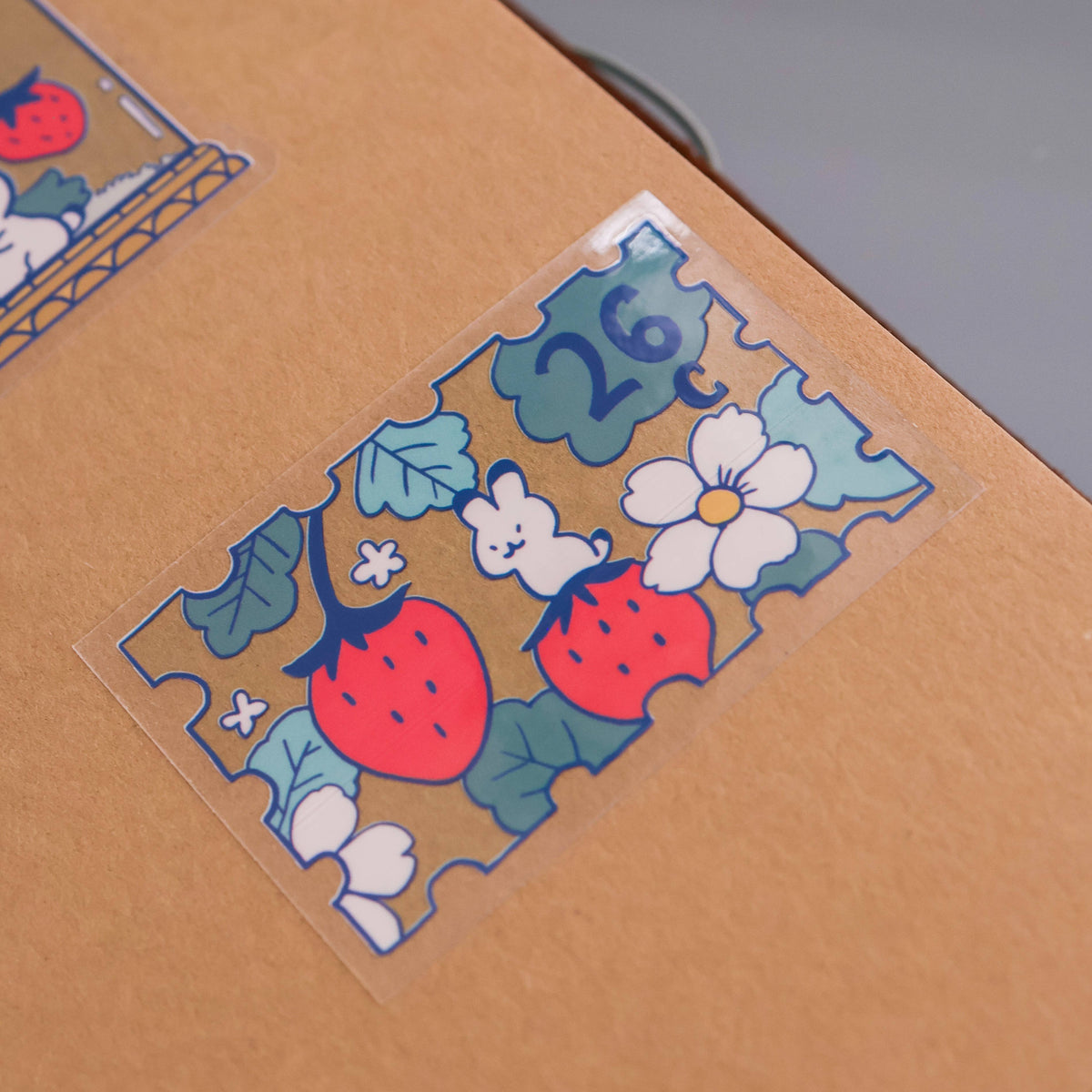 Berries Postage Transparent Vinyl Sticker