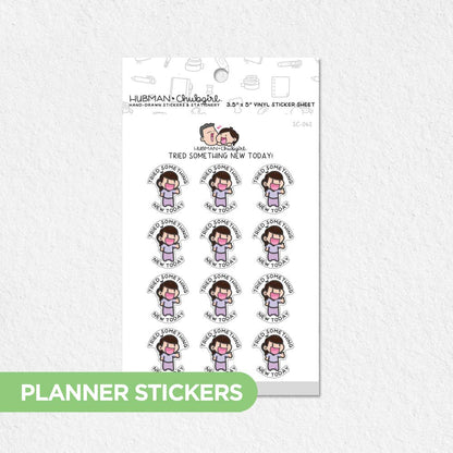 Tried something new today! planner stickers