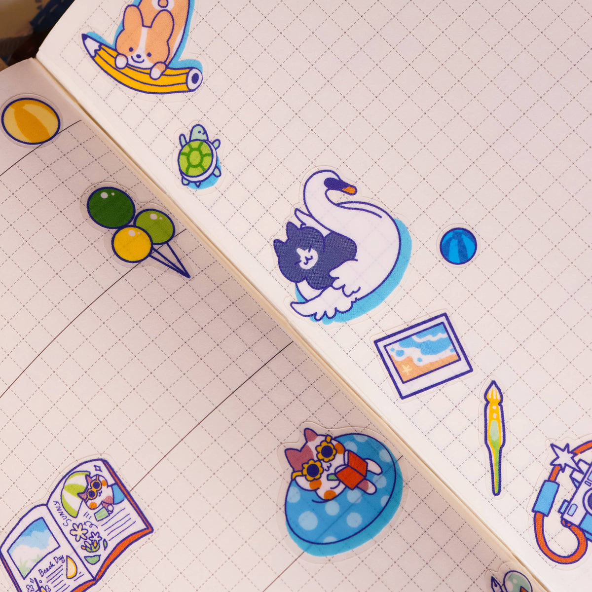 Summer Pool Party Sticker Sheet