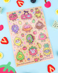 Cute Fruit Friends Sticker Sheet
