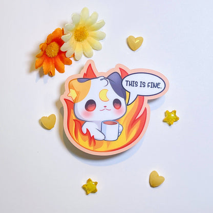 This is Fine Vinyl Sticker