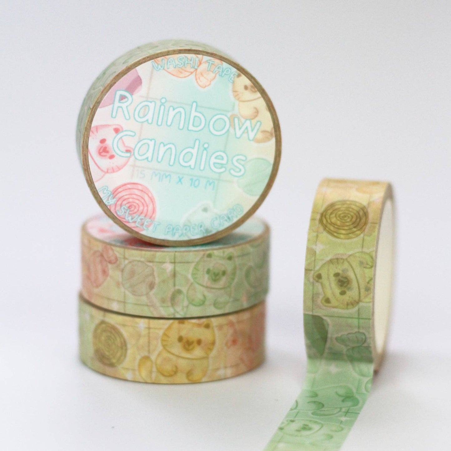 Rainbow Candies - Candy washi tape - Cute washi tape