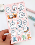 Corporate Ghost Back to Work Sticker Sheet
