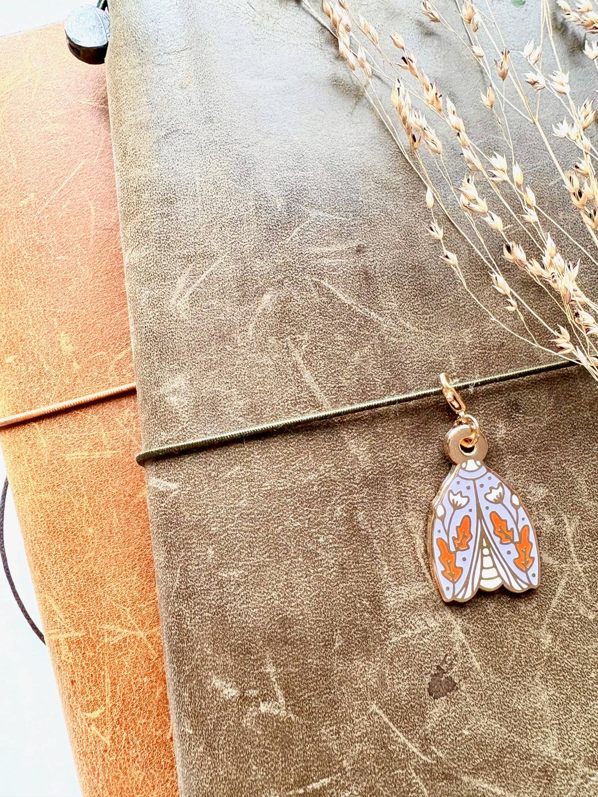 Moth Enamel Charm