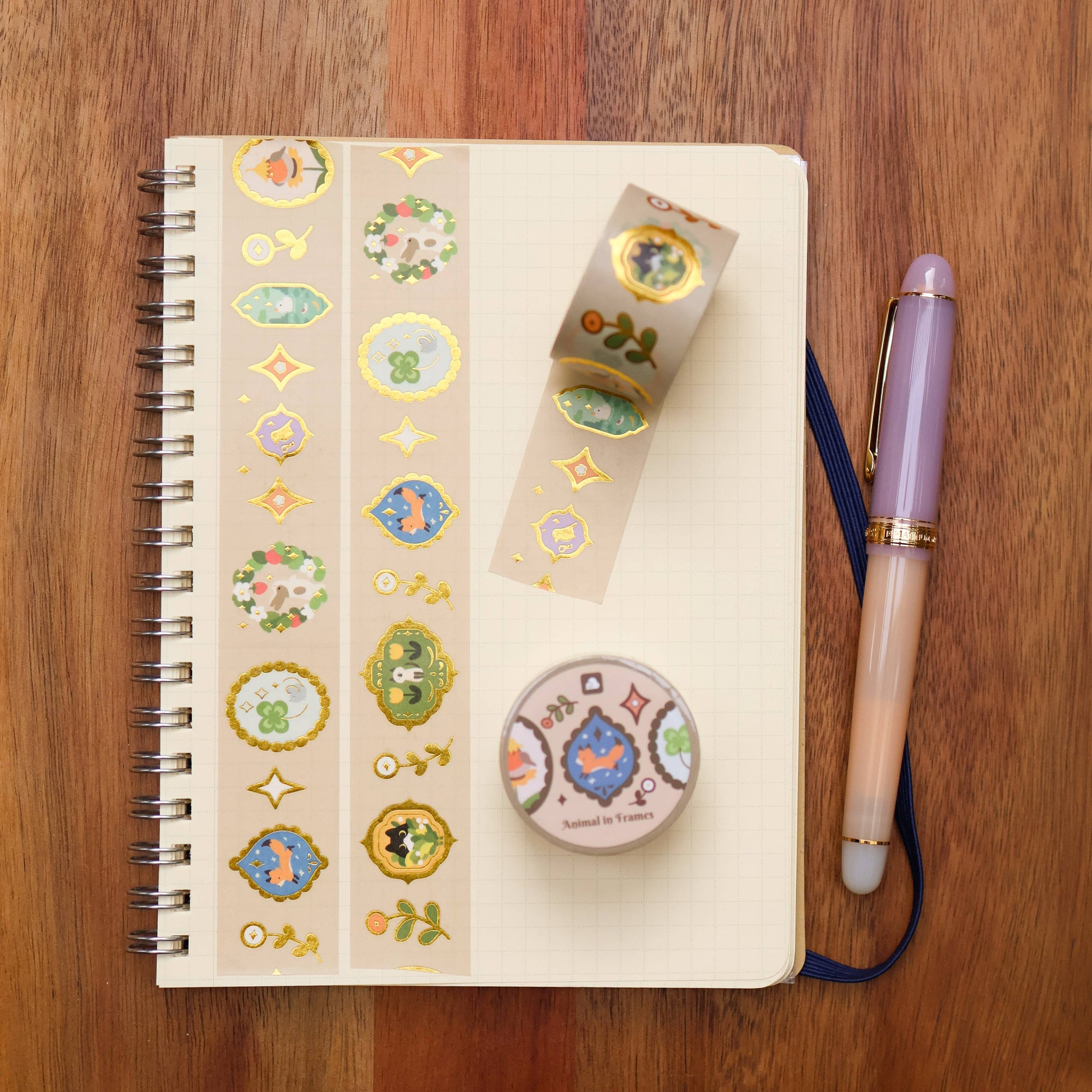 Animal Frames Foil Washi Tape