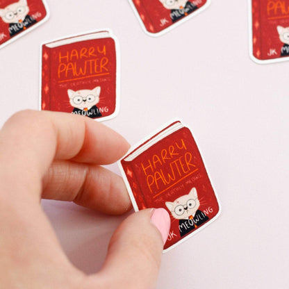 Harry Pawter - Cat book stickers