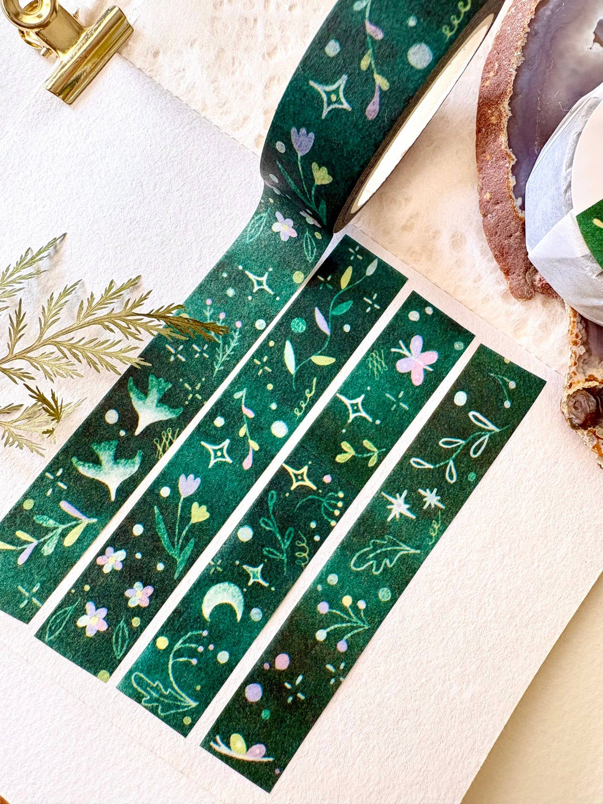 Green Fairytale Washi Tape