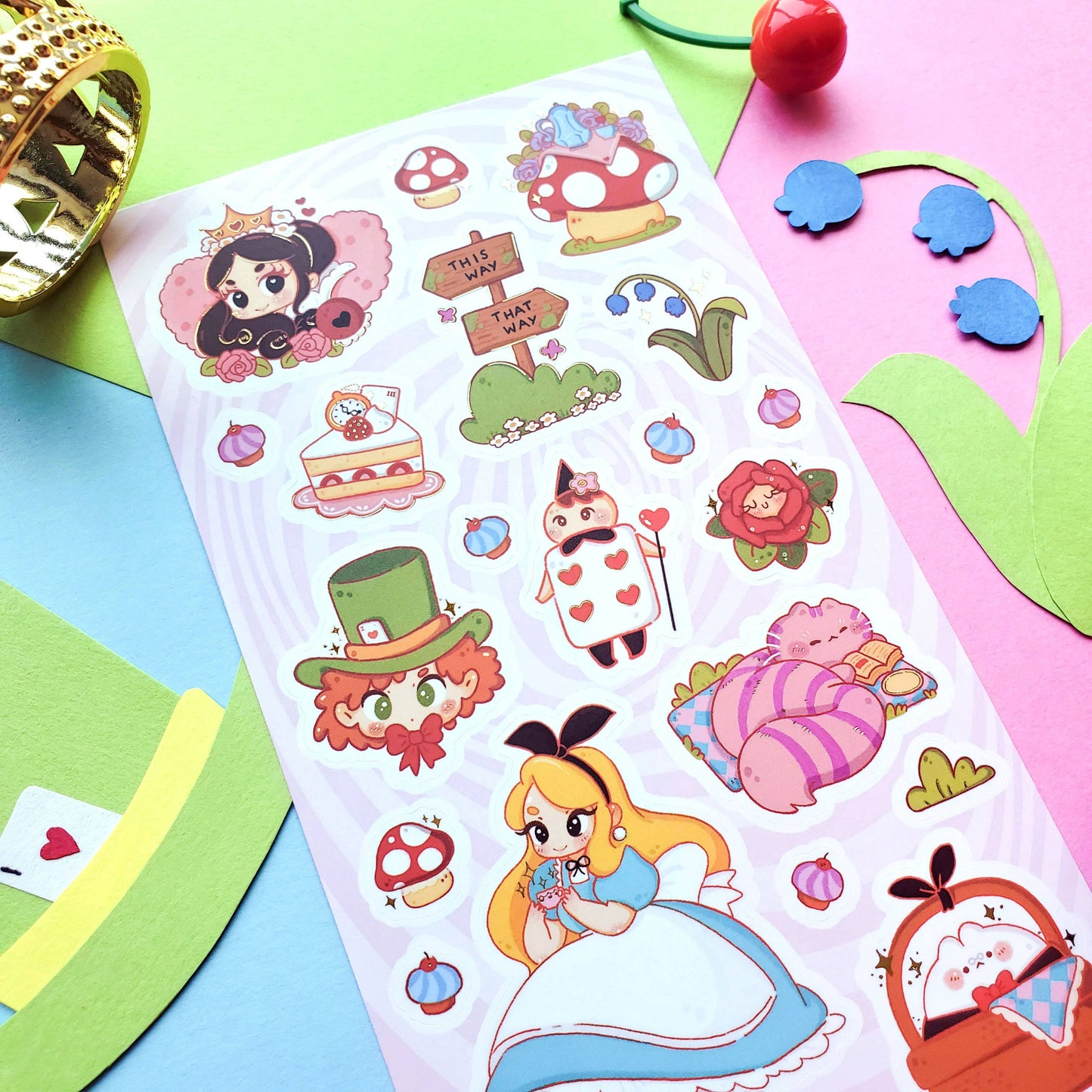 Alice’s Adorable Adventures Sticker Sheet