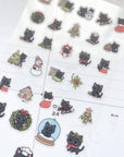 Luna Christmas PET Sticker Sheet