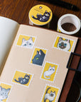 Candid Cats Stamp Washi Tape
