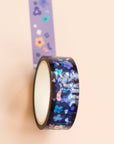 Floral Black Cat PET Tape