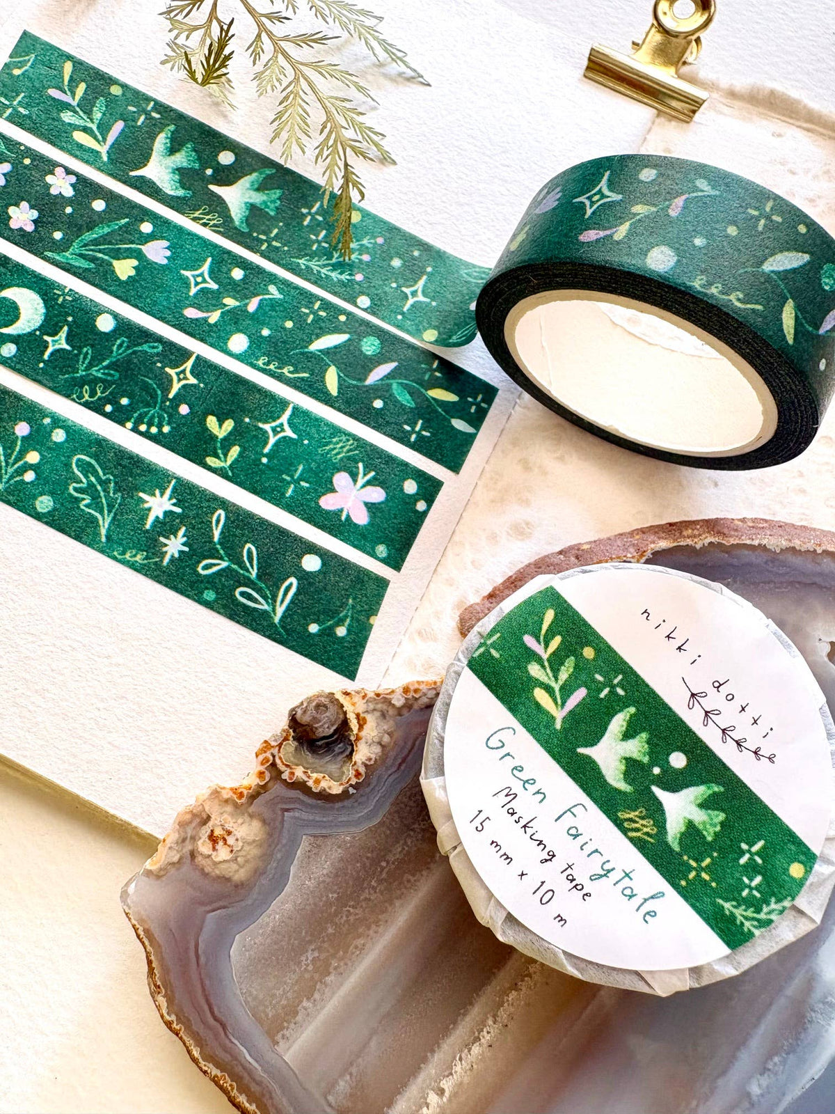 Green Fairytale Washi Tape