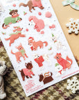 Holly Jolly Pups Sticker Sheet