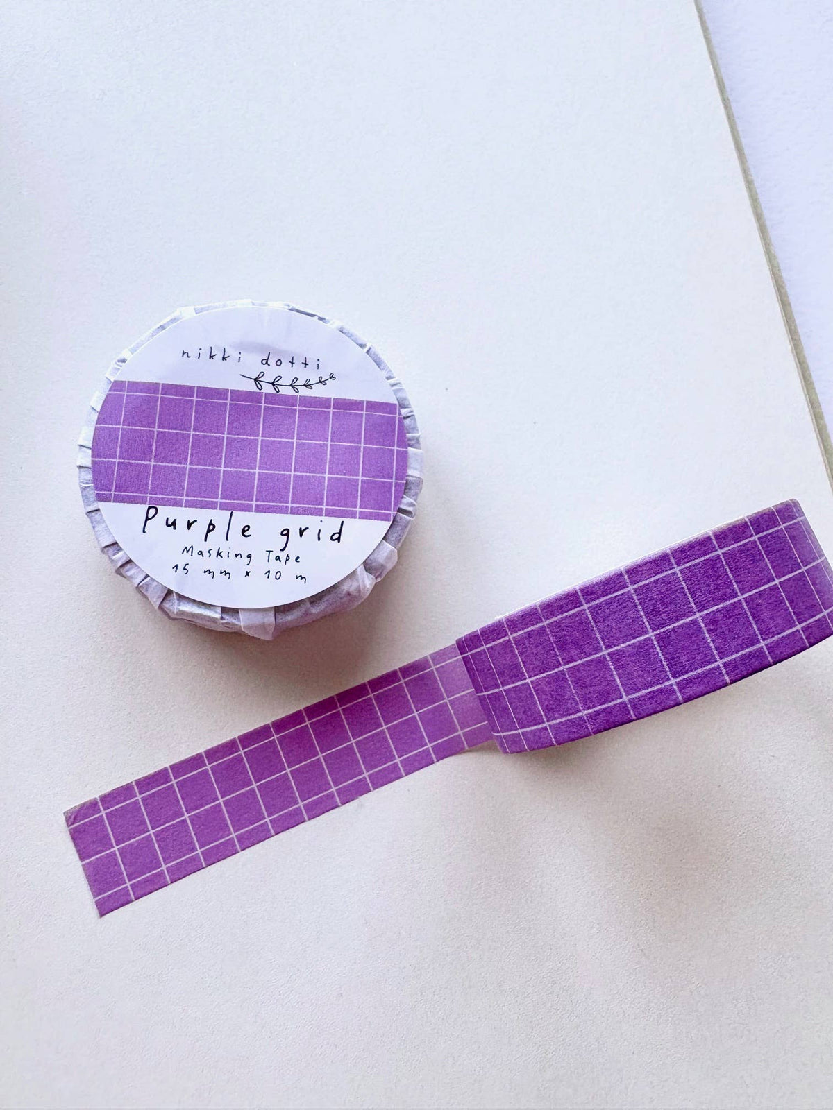 Purple Grid Washi Tape