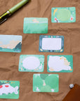 Ducks in Koi Pond Paper Roll Labels