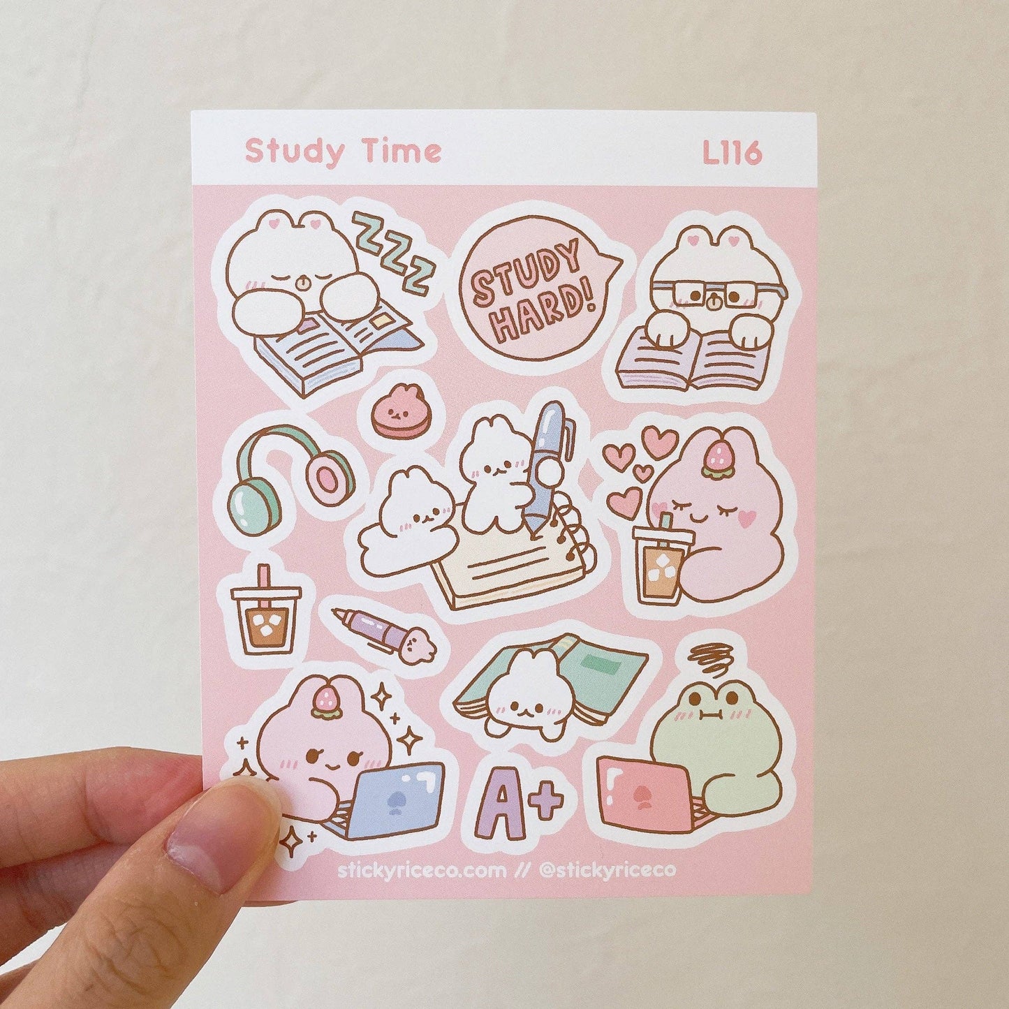 Study Time Sticker Sheet