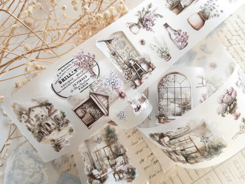Spring cottage Pre-cut PET tape