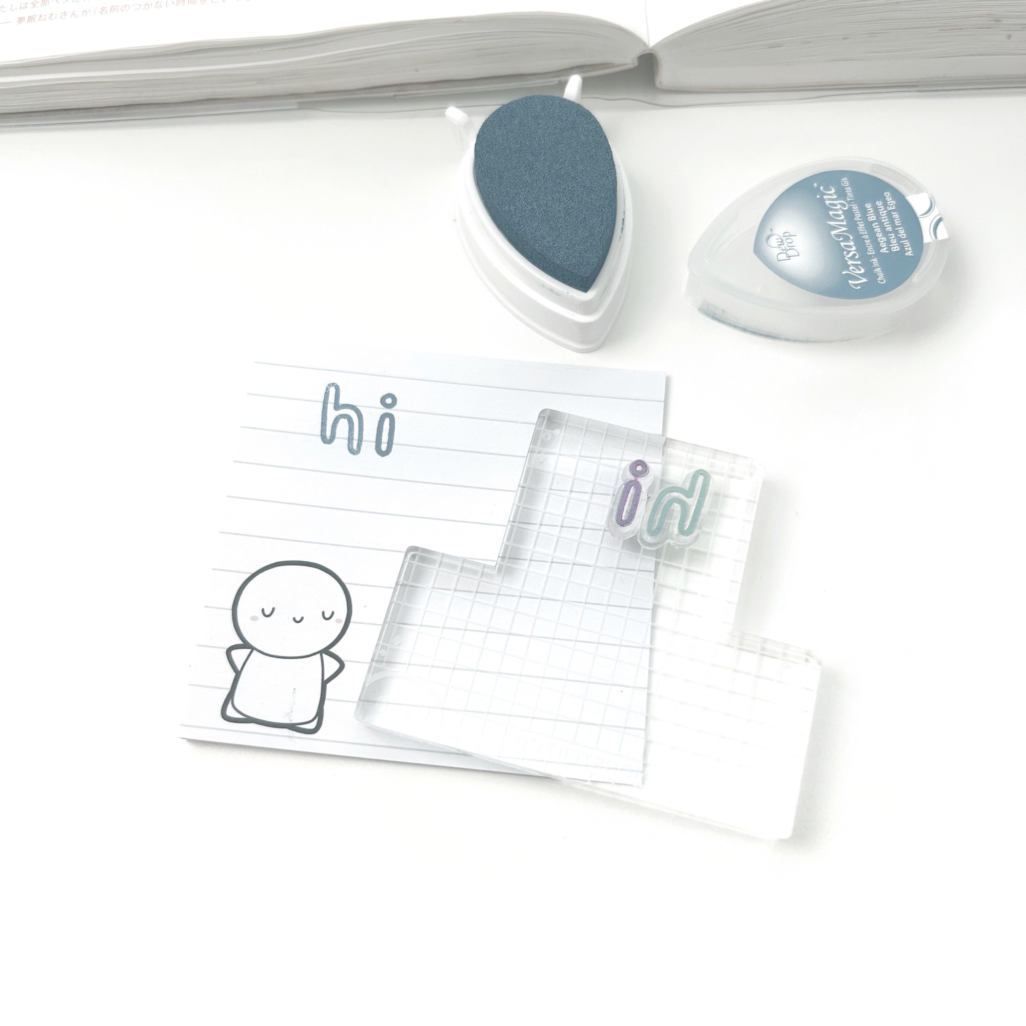 Emoti Dual Size Acrylic Stamping Block
