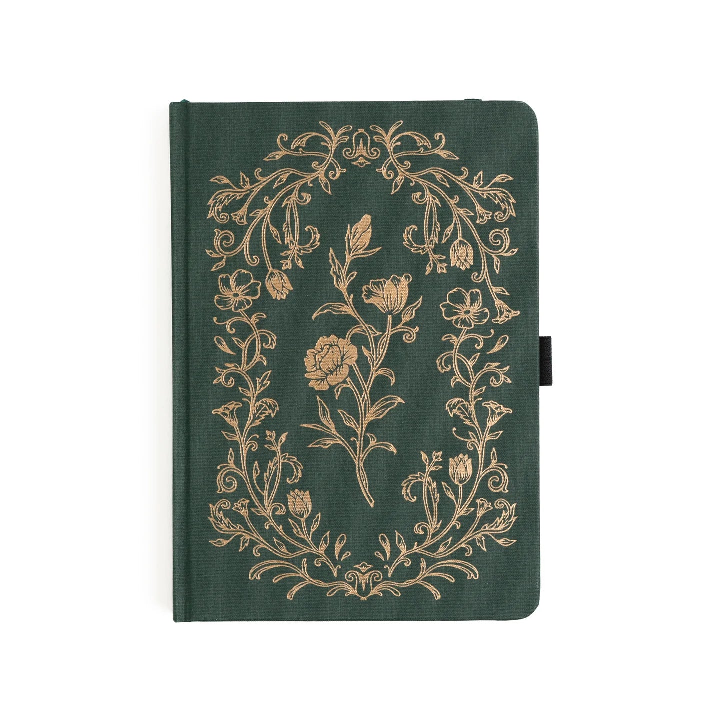 A5 Antique Floral: Dot Grid Notebook