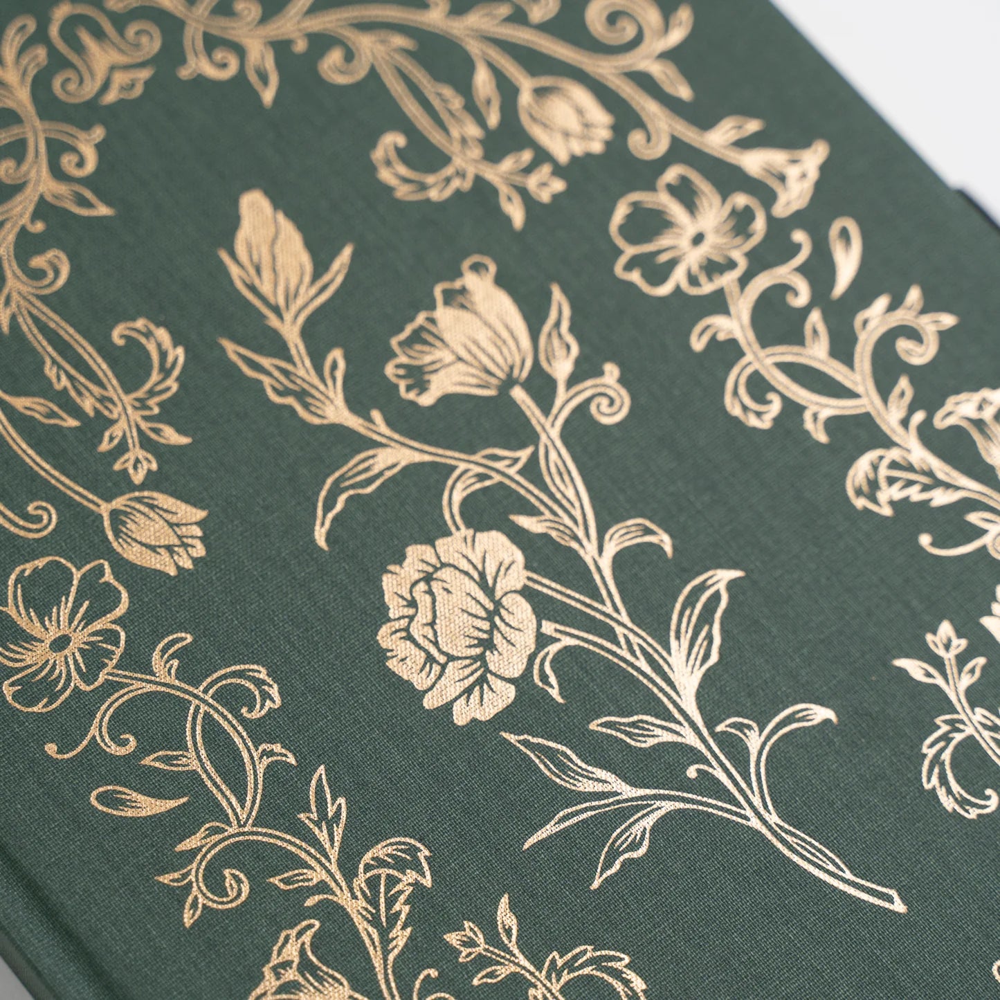 A5 Antique Floral: Dot Grid Notebook