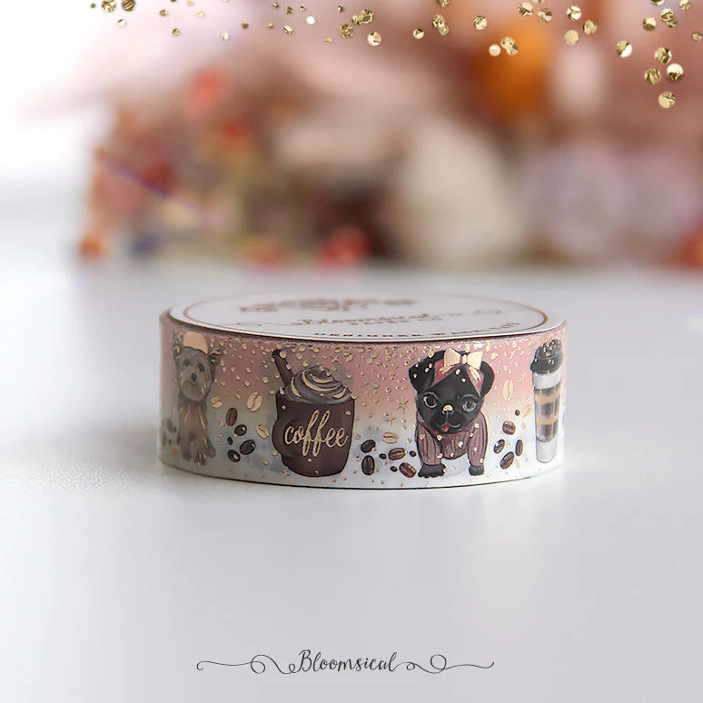 Coffee & Dogs washi tape