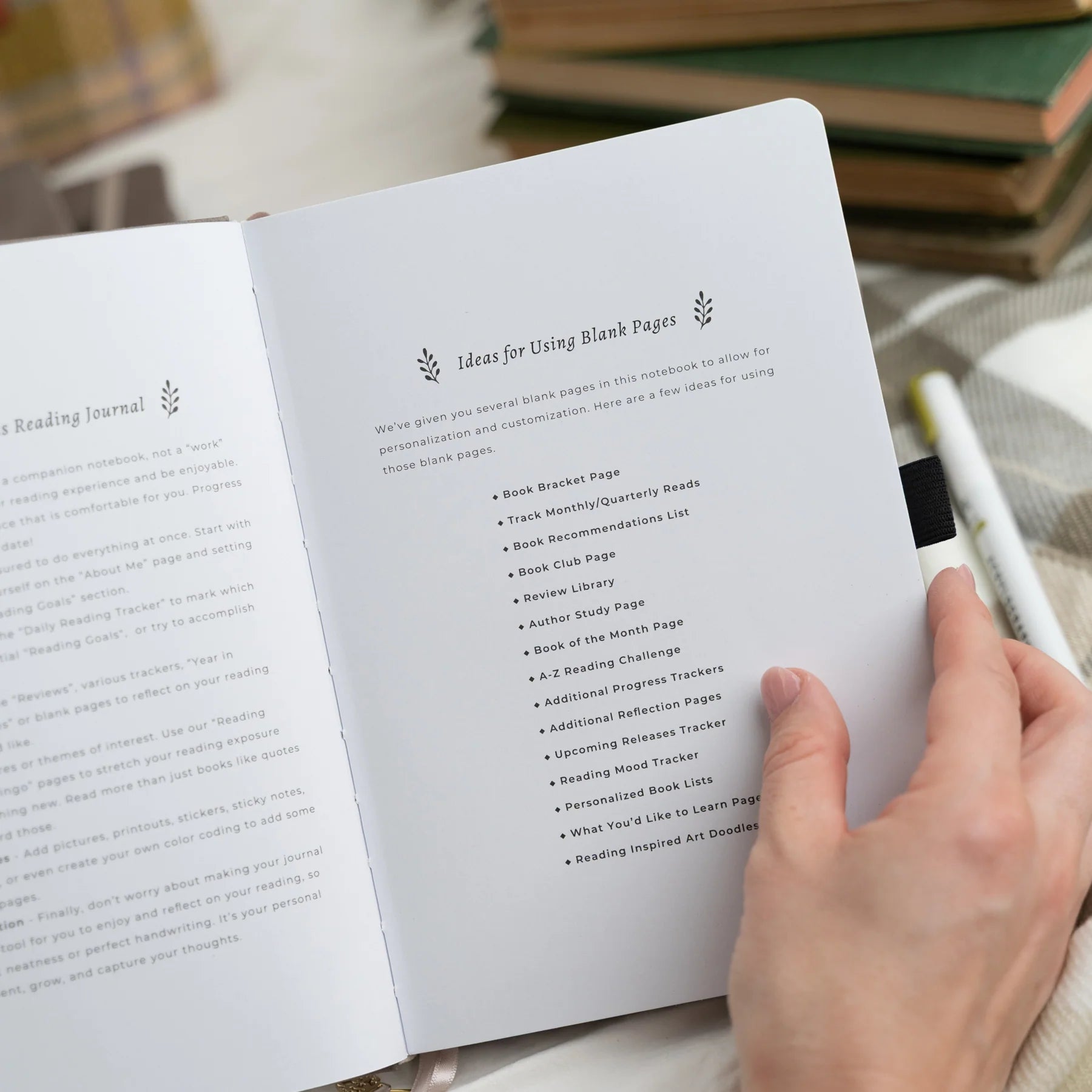 A5 Bookshelf Reading Journal