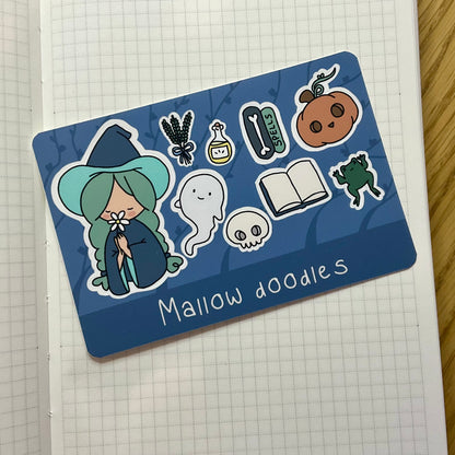 Witchy mini sticker sheet