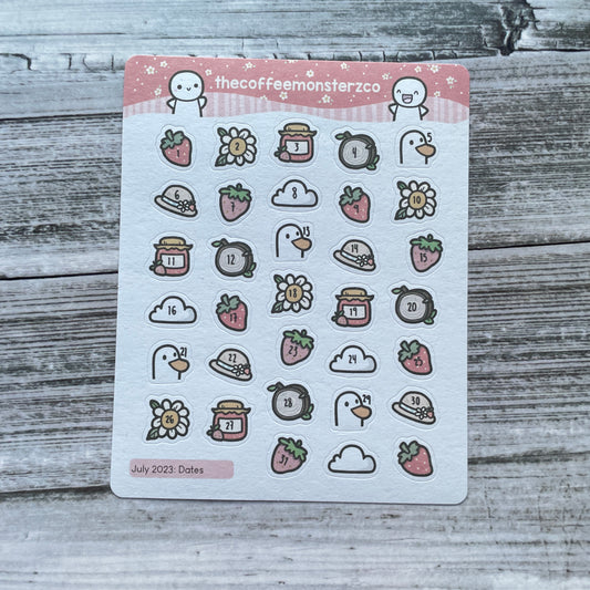 Dates icons sheet