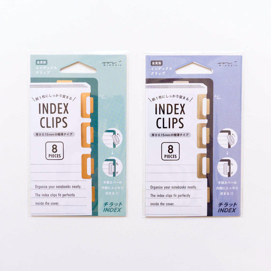 Mini index clips