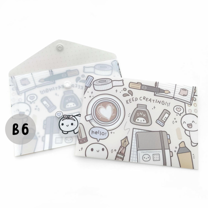 Keep Creating B6 - Plastic Sticker Envelope