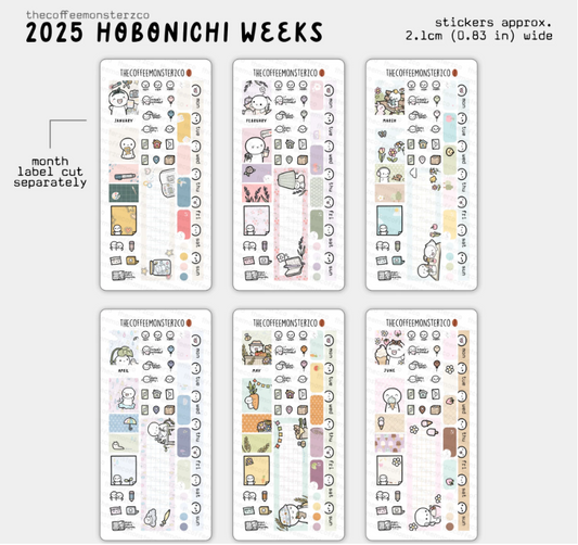 2025 Hobonichi Weeks Monthly Kits